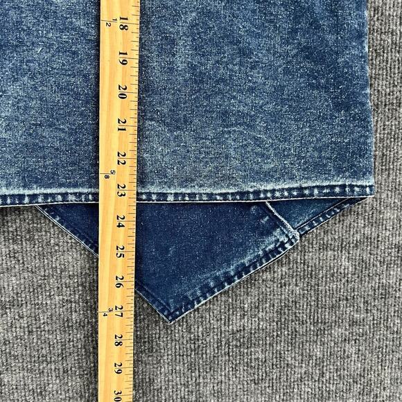 Vintage License Womens Denim Vest Size L Embellished Acid Wash Double Breasted - Picture 9 of 10